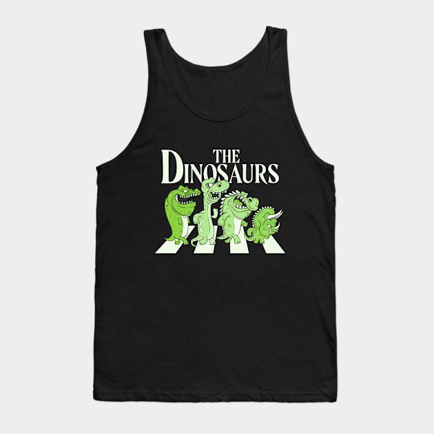 The Dinosaurs Funny Dino Design Tank Top by UNDERGROUNDROOTS